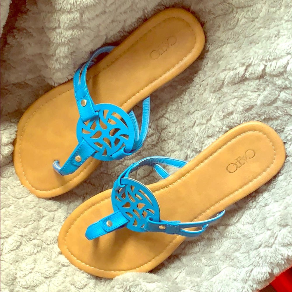 BLUE CATO SANDALS WORN ONCE